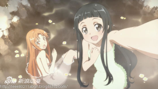 《刀剑神域》BD4卷特典结衣偷拍亚丝娜入浴 《刀剑神域》BD4卷特典结衣偷拍亚丝娜入浴